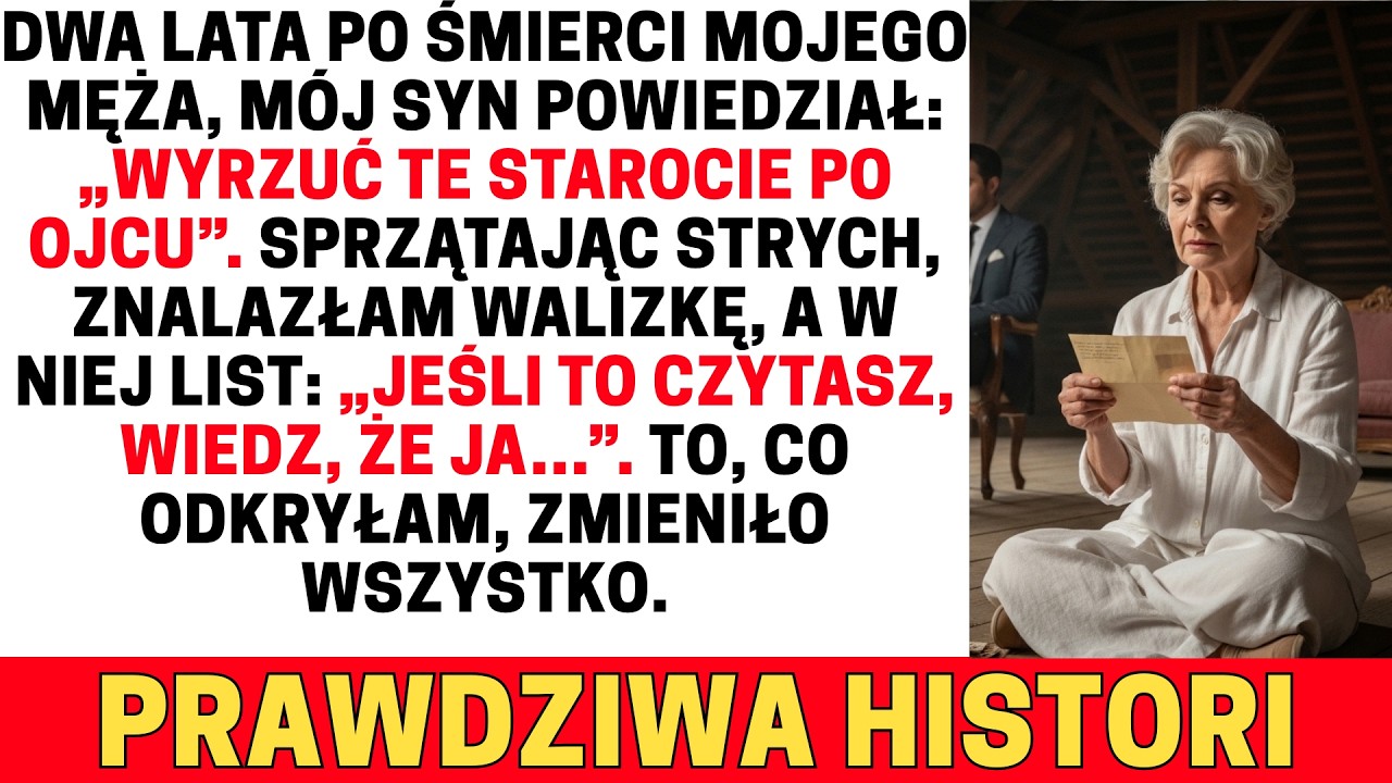 ZNALAZŁAM LIST W STAREJ WALIZCE MOJEGO ZMARŁEGO MĘŻA. TO, CO…
