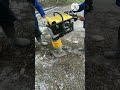 Ref:4KXWW8uQky4 Alat stamper!! untuk memadatkan tanah! stir dibantu tambang!! pekerjaan yang butuh tenaga &amp; fokus !