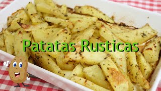Las mejores patatas asadas gajo rústicas que hayas probado, receta fácil y rapidisimas de hacer 😋😋😋😋