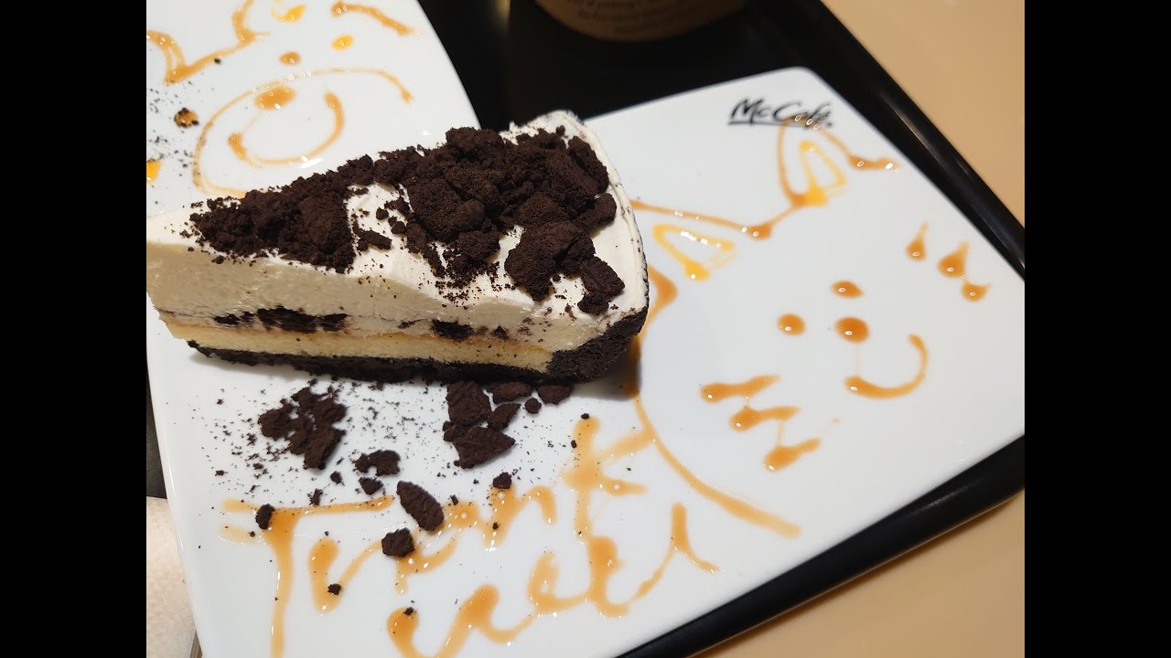 オレオクッキーチーズケーキとオレオクッキーロールケーキ マックカフェの新商品をたべてみた Youtube オレオクッキーチーズケーキとオレオクッキーロールケーキ マックカフェの新商品をたべてみた Youtube