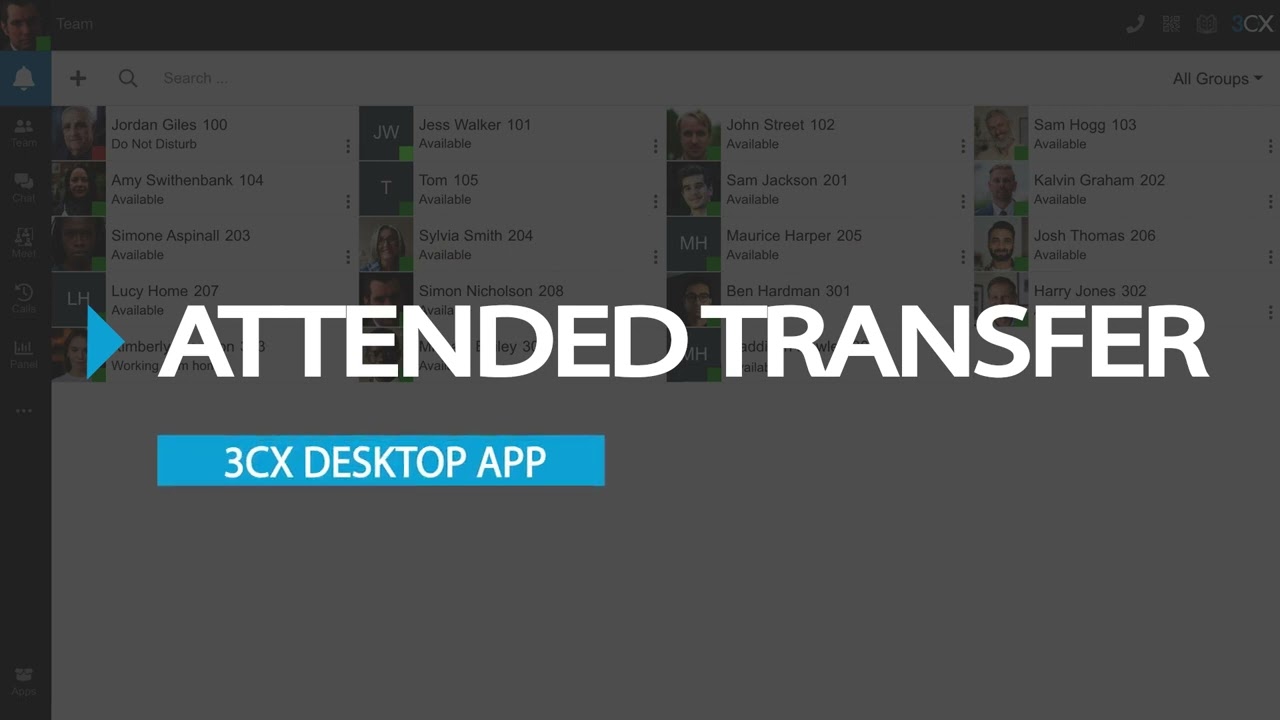 Transfering calls on the 3CX Desktop App - Rainbow Networks
