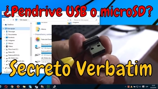 TOP SECRET: microSD oculto en pendrive USB verbatin | Trucos