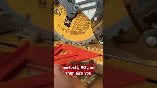 Perfect 90 degree cuts on chop saw