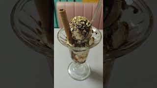 Having Chocolate Sundae Ice Cream on a Sunny Sunday 🍫🍨 | Chilled Dessert Bliss #Shorts #KingBriju