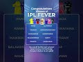 IPL Fever results are here! These are the winners of official IPL Jerseys from C3Pay!🏏👕