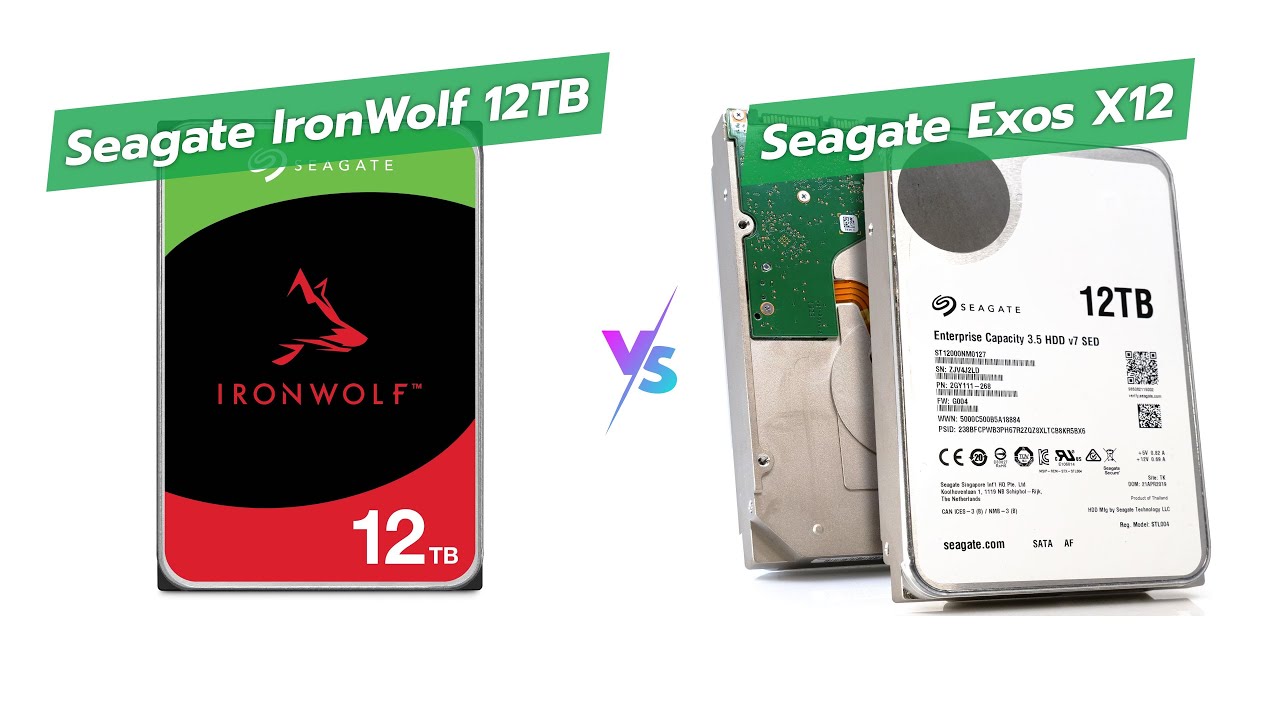 💾 Seagate IronWolf vs Exos x12: NAS HDD Battle! ⚔️ - YouTube