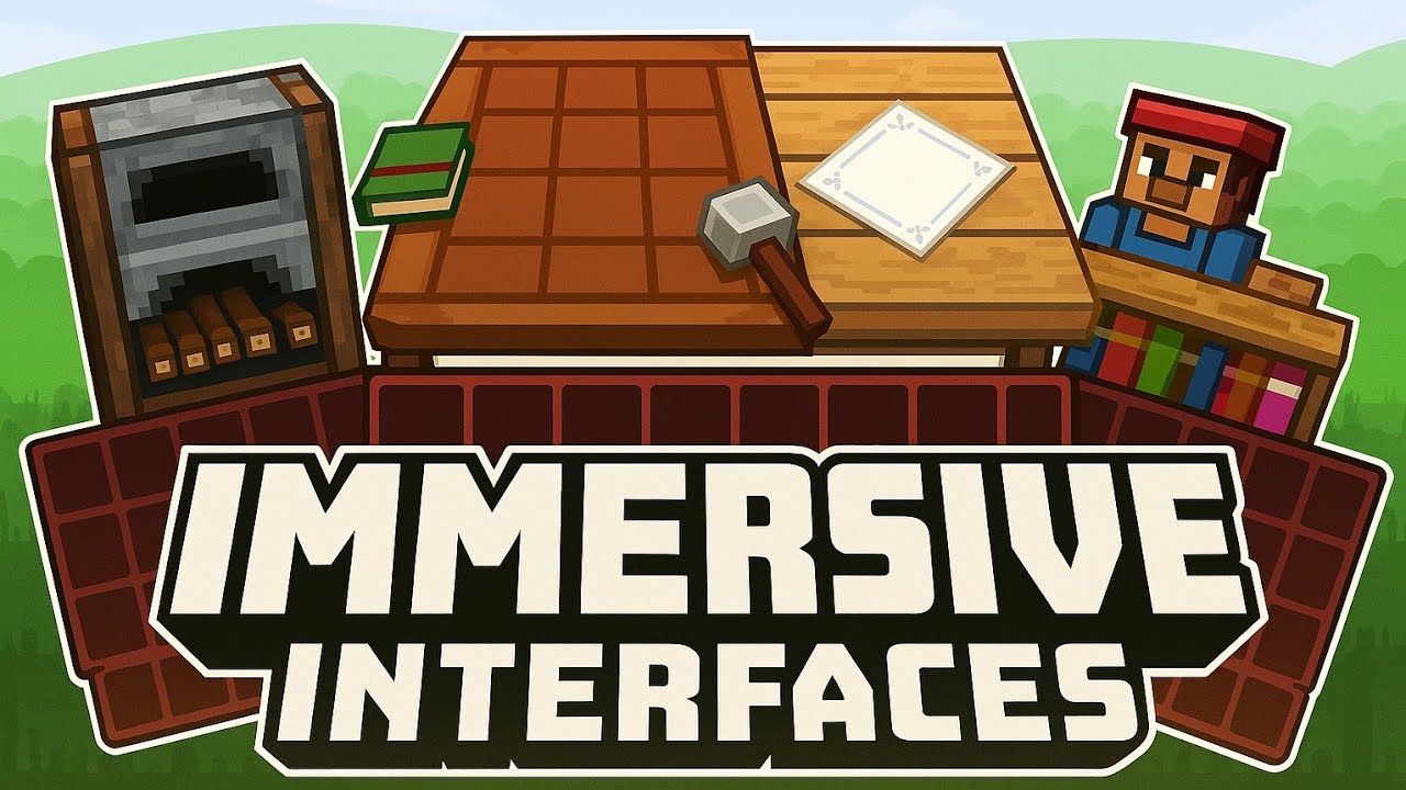 Immersive Interfaces Mod Minecraft Pe 1.21+ | Best interface ui mod ...