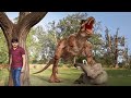 T rex vs elephant  t rex attack  jurassic park fanmade movie