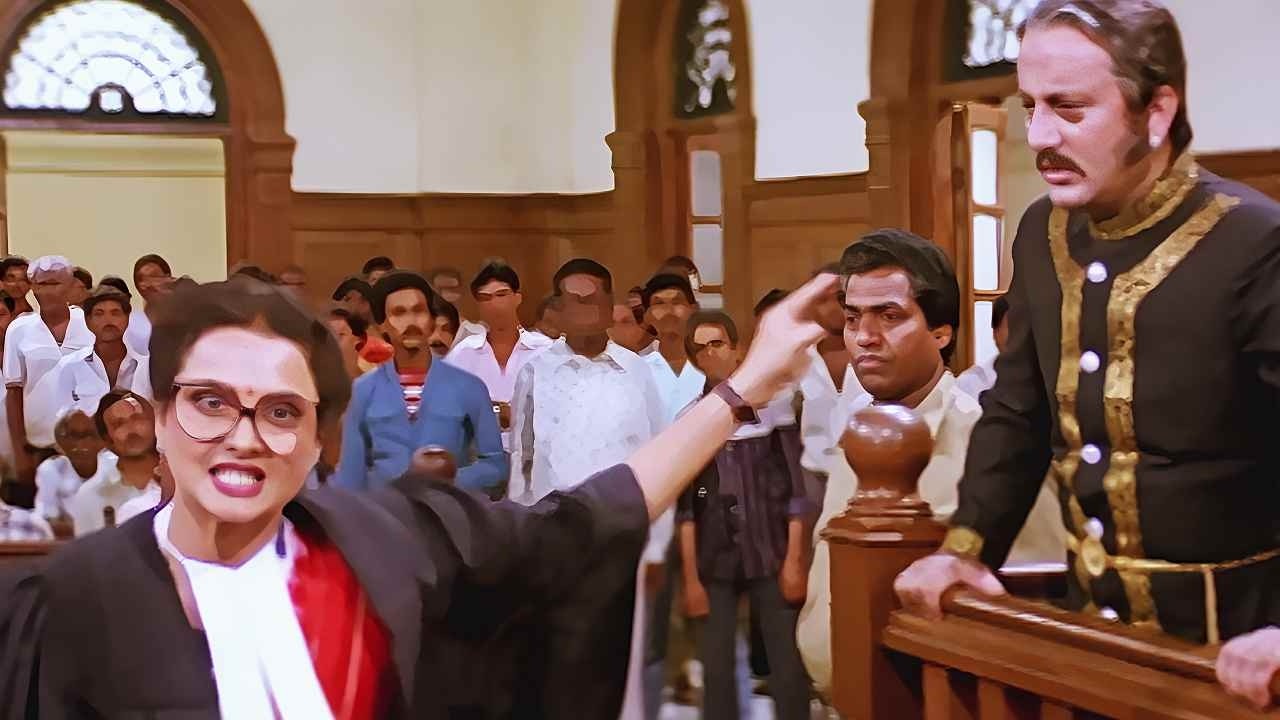 दुनिया की नज़रों में जो भगवान बना फिरता है, असल में वही एक हत्यारा है। Rekha Court Room Scene