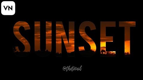 VIDEO inside TEXT - VN Video Editor | Tutorial #shorts