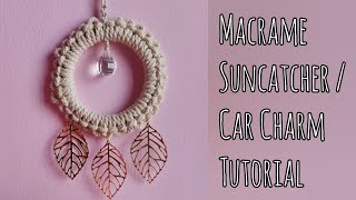Famous Macrame Suncatcher tutorial | Macrame Car Charm | Easy Macrame suncatcher | Macrame for beginners Net Worth