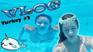 ПЕРЕЗАЛИВ!! VLOG TURKEY #2 ►ПОДВОДНАЯ СЪЁМКА, ROOM TOUR, СИЛЬНЫЕ ВОЛНЫ || Polly`s PAGE