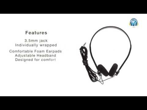video:Disposable On-Ear Headphones