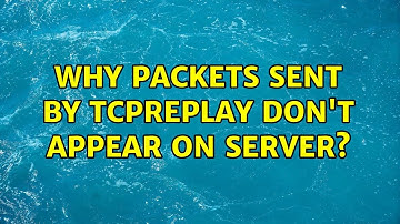 Why packets sent by tcpreplay don