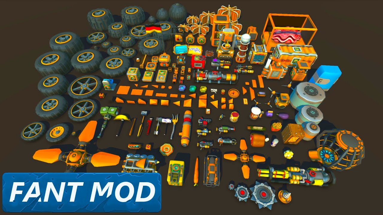 Scrap Mechanic Modded | Fant Mod - Challange | Automated Componentkit ...