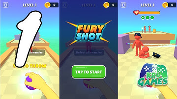 Fury Shot 3D: Paralyze Them All Gameplay Walkthrough #1 (Android, IOS)