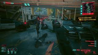 Cyberpunk 2077 2.12a PC Militech RX Blackwall Sandevistan Demo Gameplay