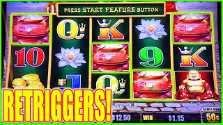 OMG I Got 3 Retriggers on High Limit Happy & Prosperous Dragon Link Slot Machine screenshot 5