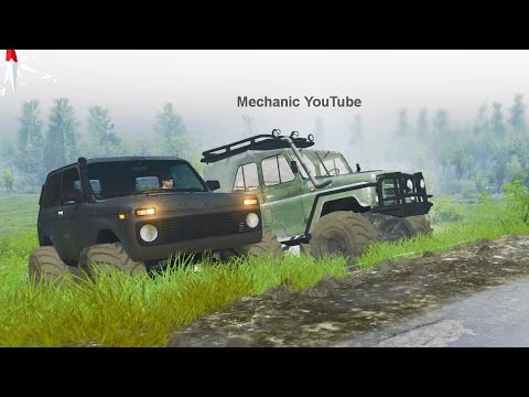 Тест - УАЗ против Нивы - SpinTires
