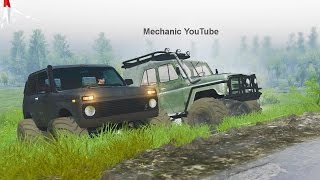 Тест - УАЗ против Нивы - SpinTires Тест - УАЗ против Нивы - SpinTires