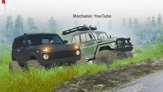 Тест - УАЗ против Нивы - SpinTires