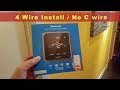 How to Install Honeywell Lyric T5 Wi-Fi Thermostat w/without C Wire!