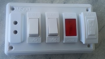 1 socket 2 switch 1 indicator 1 fuse connection | electric switch board wiring | house wiring