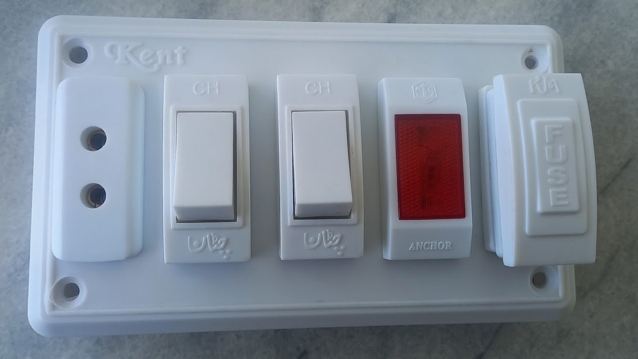 1 socket 2 switch 1 indicator 1 fuse connection | electric switch board wiring | house wiring