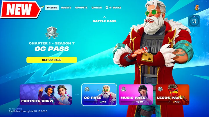 NEW Fortnite OG PASS Season 7 FULL SHOWCASE (OG Chapter 1 S7)