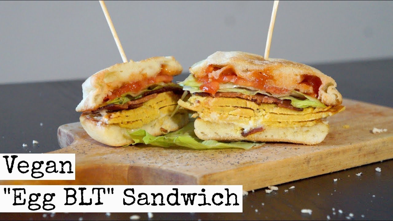 Vegan Egg BLT Sandwich | No Tofu