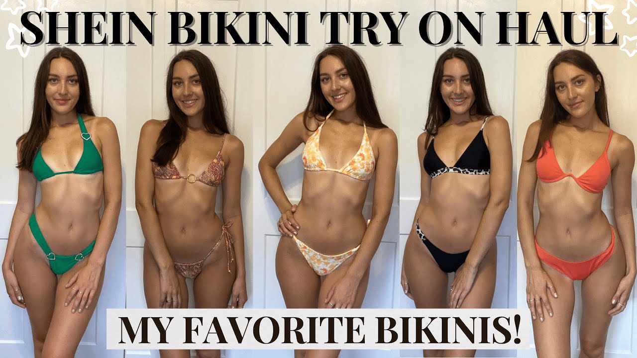 I'm plus-size – I did a bikini haul from Shein, the blue look is my  favorite but the cherry two-piece is NSFW
