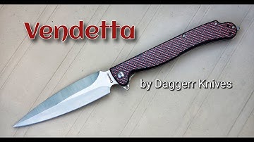 Daggerr Knives Vendetta: Giant Double Ground Dagger Blade from Russia!