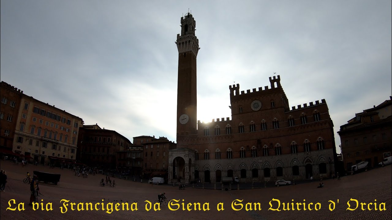 La via Francigena da Siena a Radicofani in bici .  Giorno 1