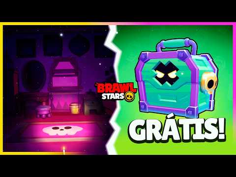 CAIXA CAIXÃO GRÁTIS PARA TODOS! REVELEI os SEGREDOS do "QUARTO do GUS" no BRAWL STARS