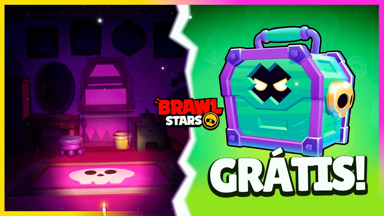 CAIXA CAIXÃO GRÁTIS PARA TODOS! REVELEI os SEGREDOS do "QUARTO do GUS" no BRAWL STARS