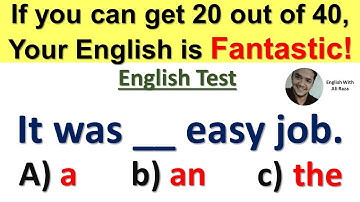 American English Test: Tough Grammar Quiz with 50+ MCQs | Can You Score 20+?