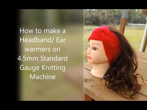 How to Knit a Twist Headband with Sentro 48 Pin Knitting Machine