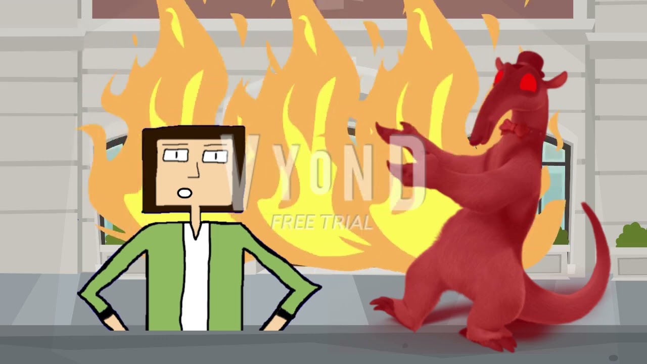 Dark Fire Charlie The Anteater Sets Flowsoft Ricardo's House On Fire/Grounded