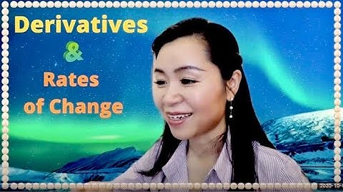 Derivatives & rates of change, Calculus, Math 110A section 2.7 video 1