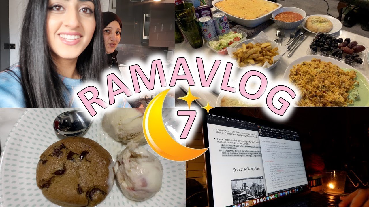 RAMAVLOG DAY 7 | making lasagne for Iftar, baking cookies + revising while fasting 🌙