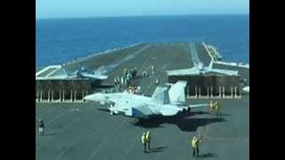 USS Nimitz -- Catapult Lift Take-Off