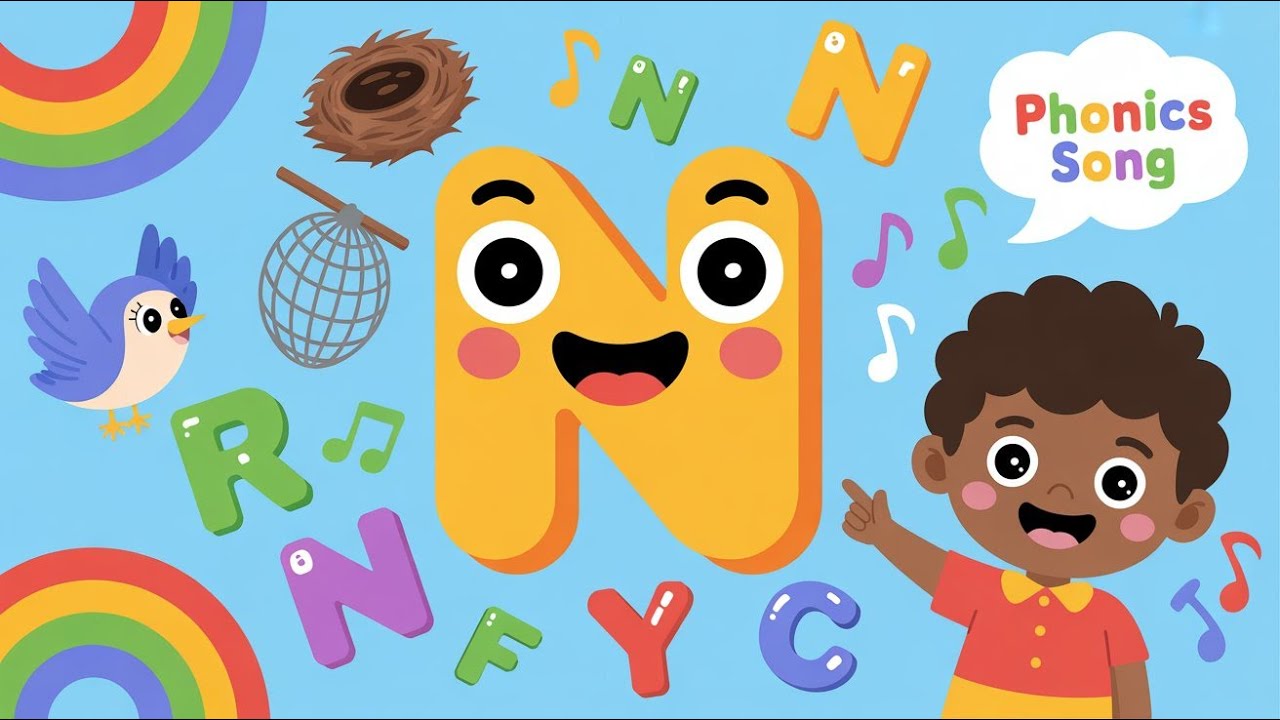 Letter N Phonics Song | Learn the 