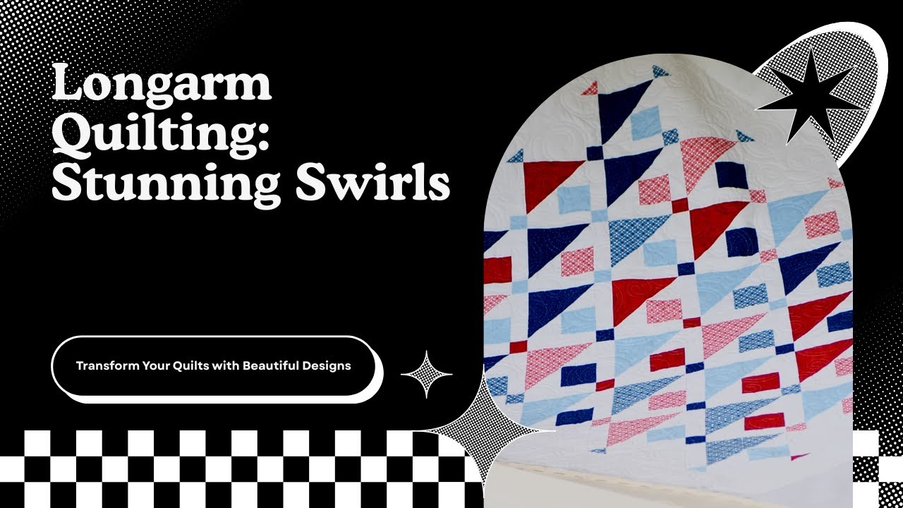 Longarm Quilting Swirls.  A Beautiful Pattern for a beautiful Quilt