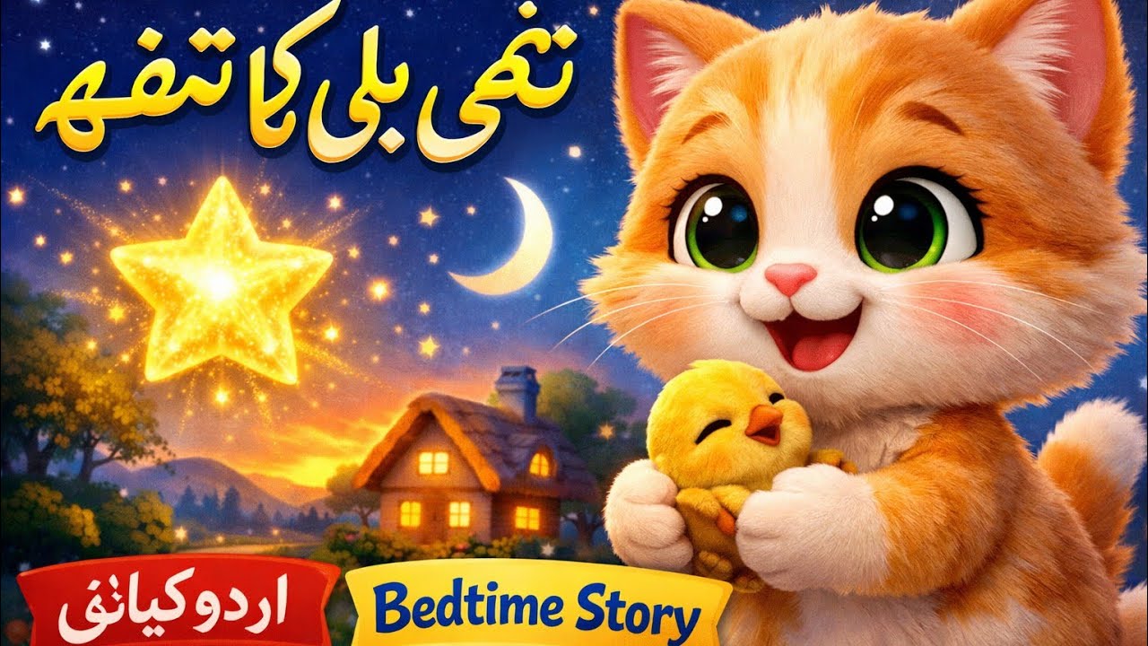 Cute Kitten Story for Kids | Urdu Bedtime Story | Moral Story for Children