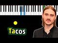 LITTLE BIG - TACOS | Piano_Tutorial | Разбор | КАРАОКЕ | НОТЫ + MIDI