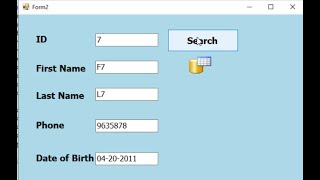 Visual basic .net: retrieve data from SQL server Database file and display in textboxes- VB.net