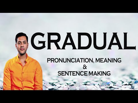 Gradual - Meaning & Pronunciation Word World Audio Video Dictionary