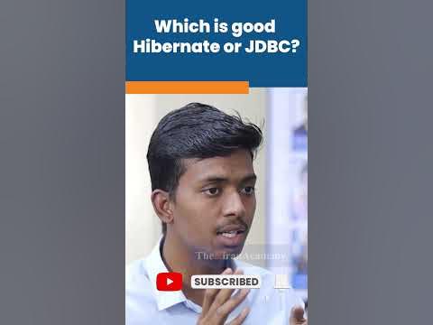 Java interview Question | Which Is Good Hibernate Or JDBC? | #shorts # ...