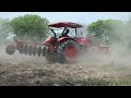 Land clearing with big tractor