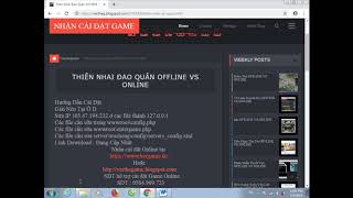 Hướng Dẫn Cài Đặt Server OFFLINE Web Game Thiên Nhai Đao Quân screenshot 4